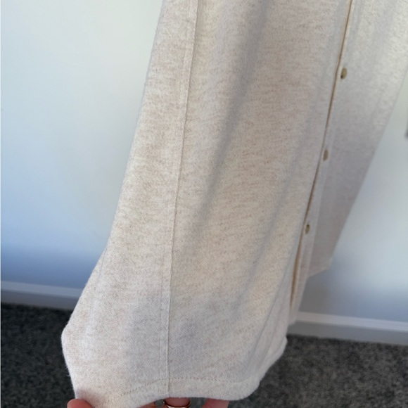 NWOT Faherty Legend Cream Shirt Dress - Picture 5 of 7